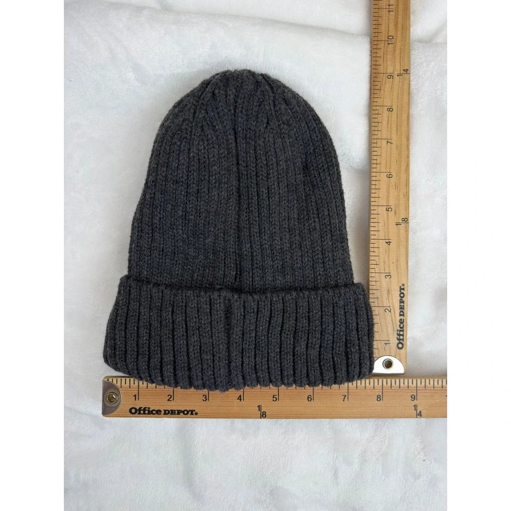 New Canada Weather Gear Beanie Hat Thermal Plush Lining Gray $40